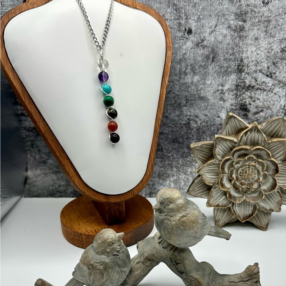 Natural Gemstone Chakra Necklace